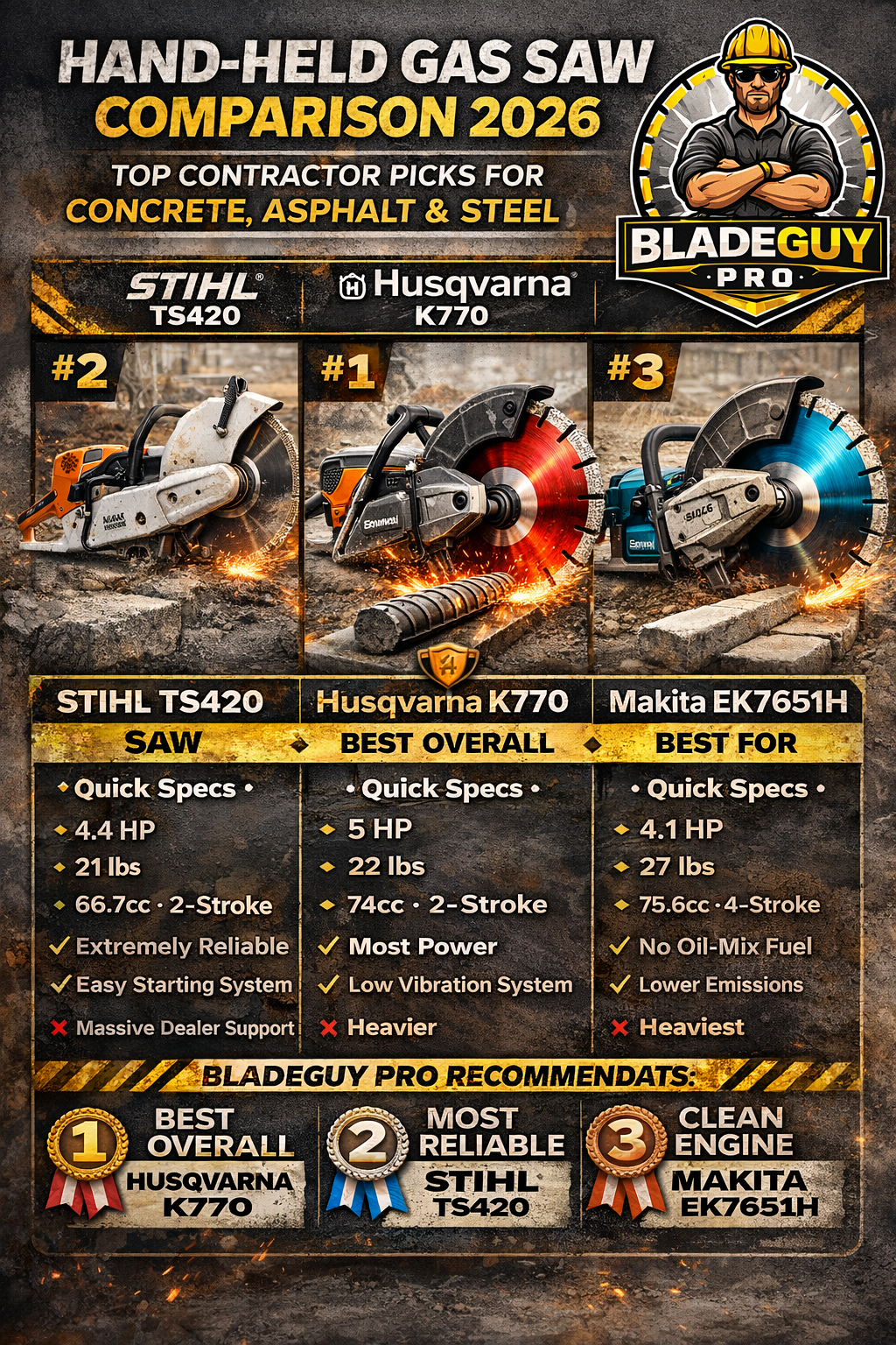 “Gas Cut‑Off Saw Guide”