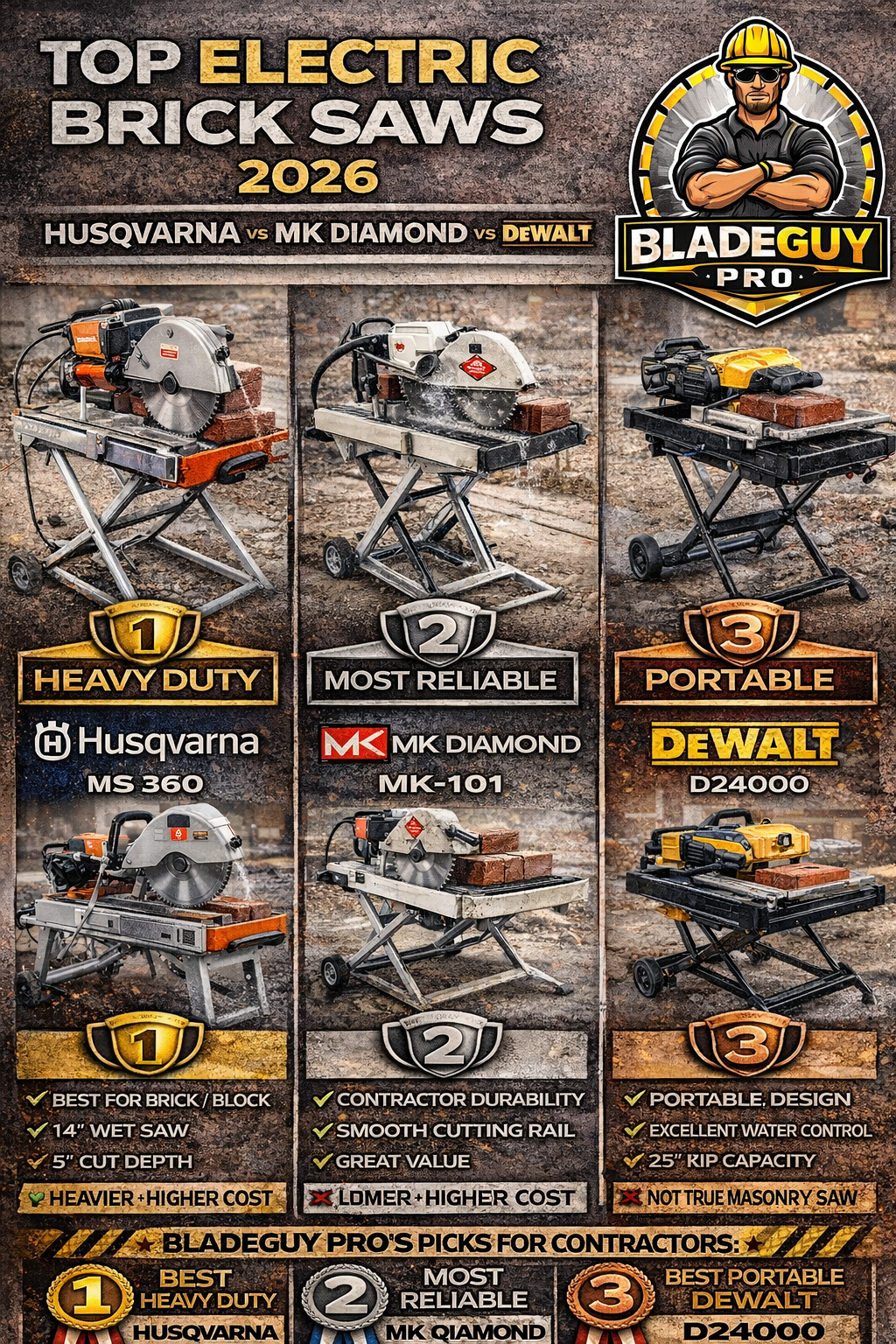 “Electric Masonry Saw Guide”